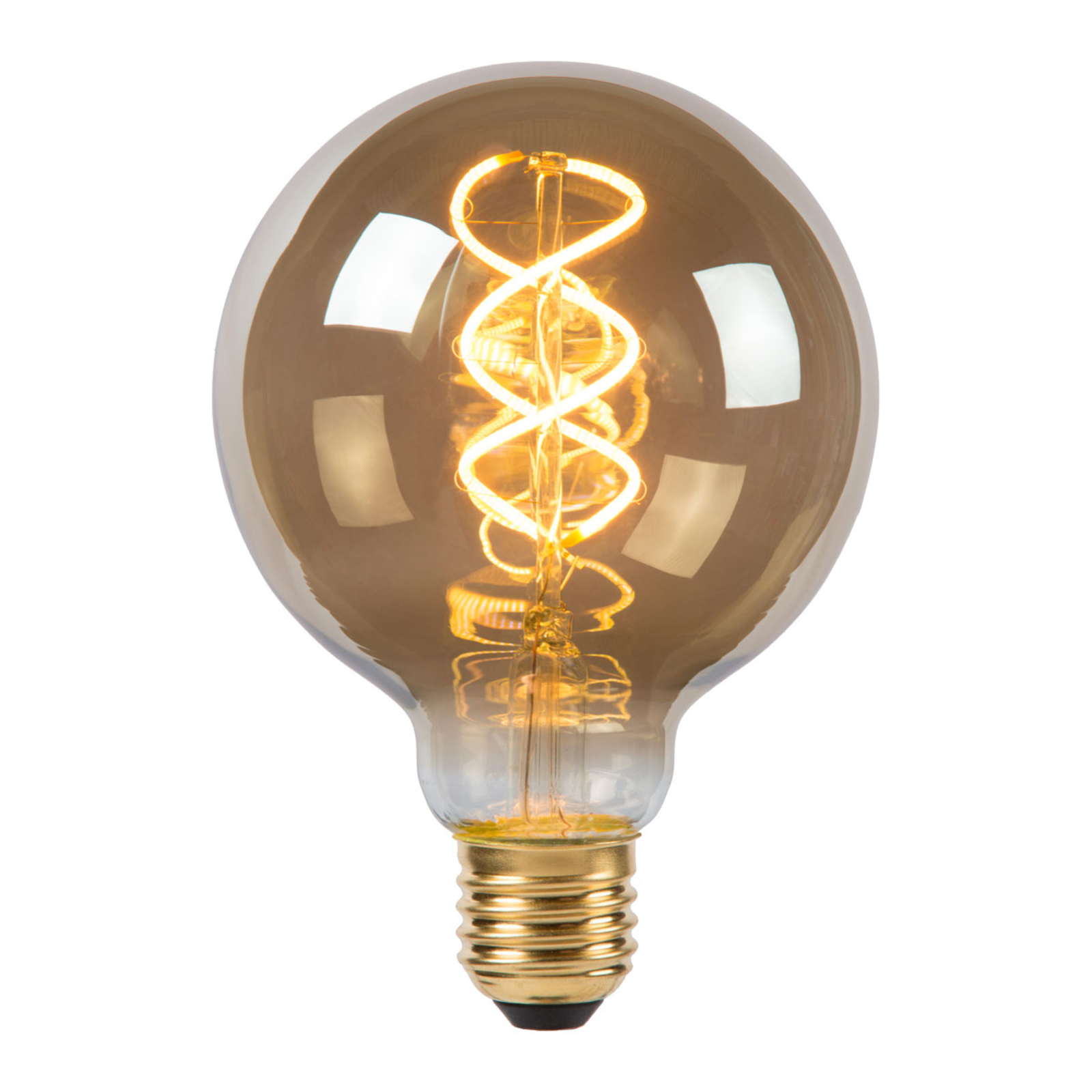 Lucide LED-globep?re G95 E27 5 W 2?200 K r?ykgr?