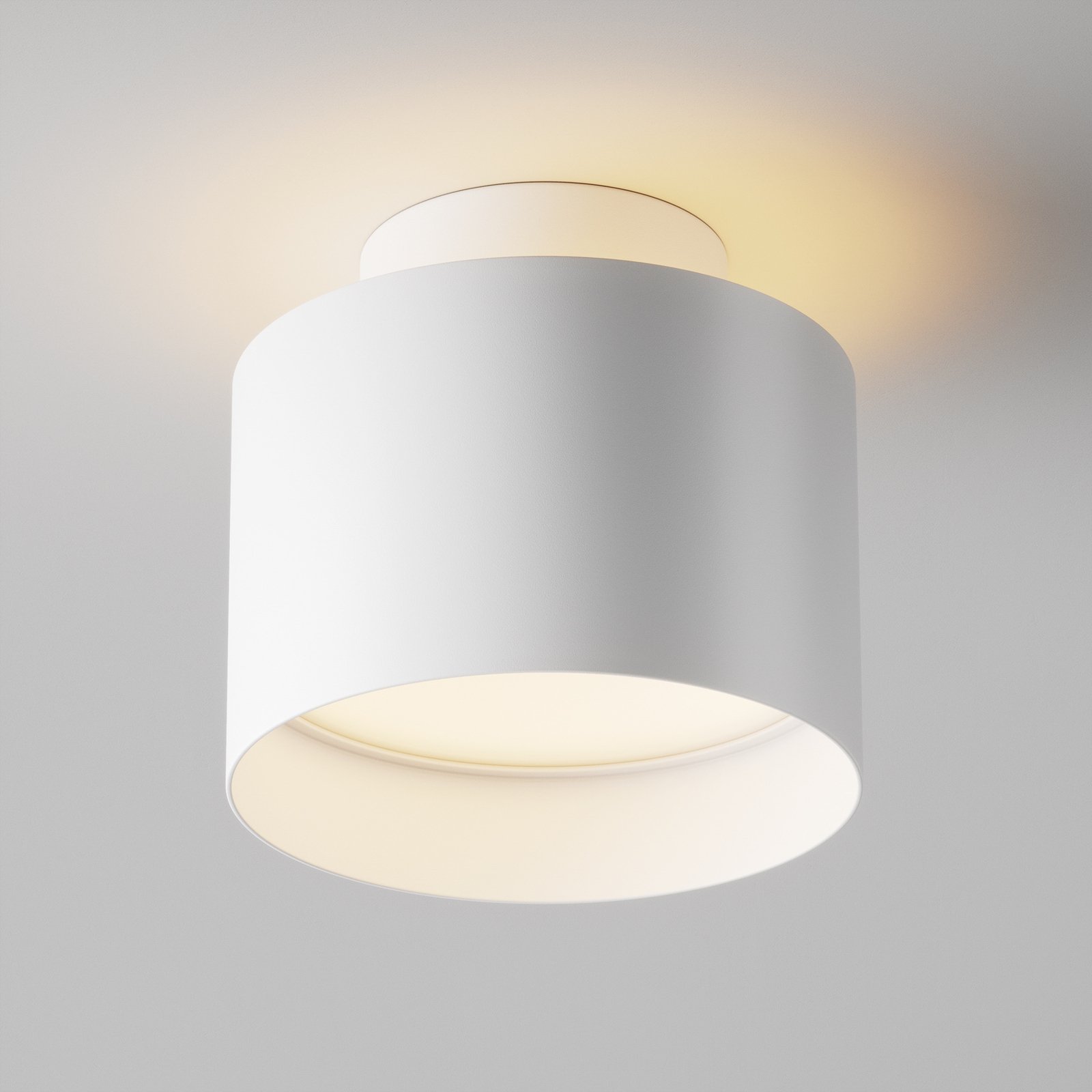 Maytoni LED-Deckenlampe Planet, weiß Ø 10cm Aluminium 3.000K