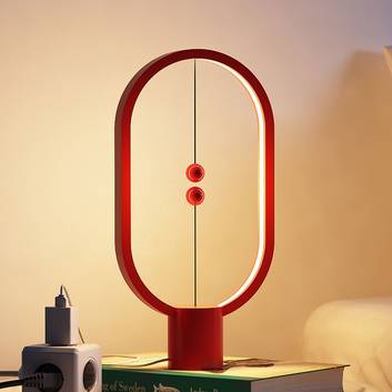 SEGULA Heng Balance lampa stołowa LED, czerwona