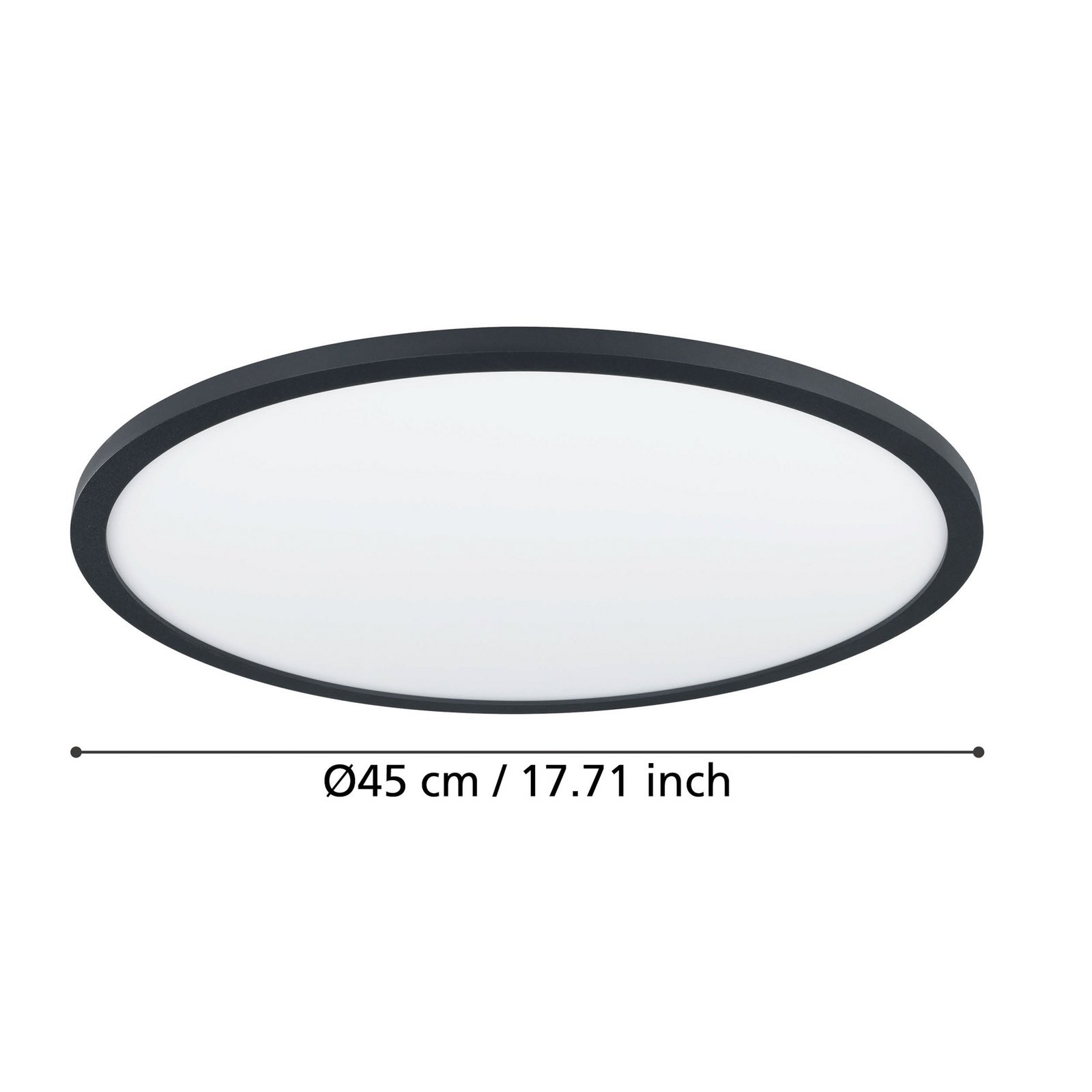 EGLO connect Sarsina-Z Deckenlampe schwarz Ø45cm