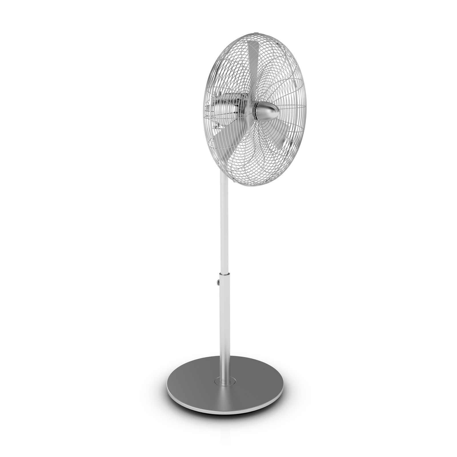 Tischventilator Charly, silber, Höhe 47,2 cm