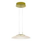 Findus lampă suspendată LED alamă mată/blanc
