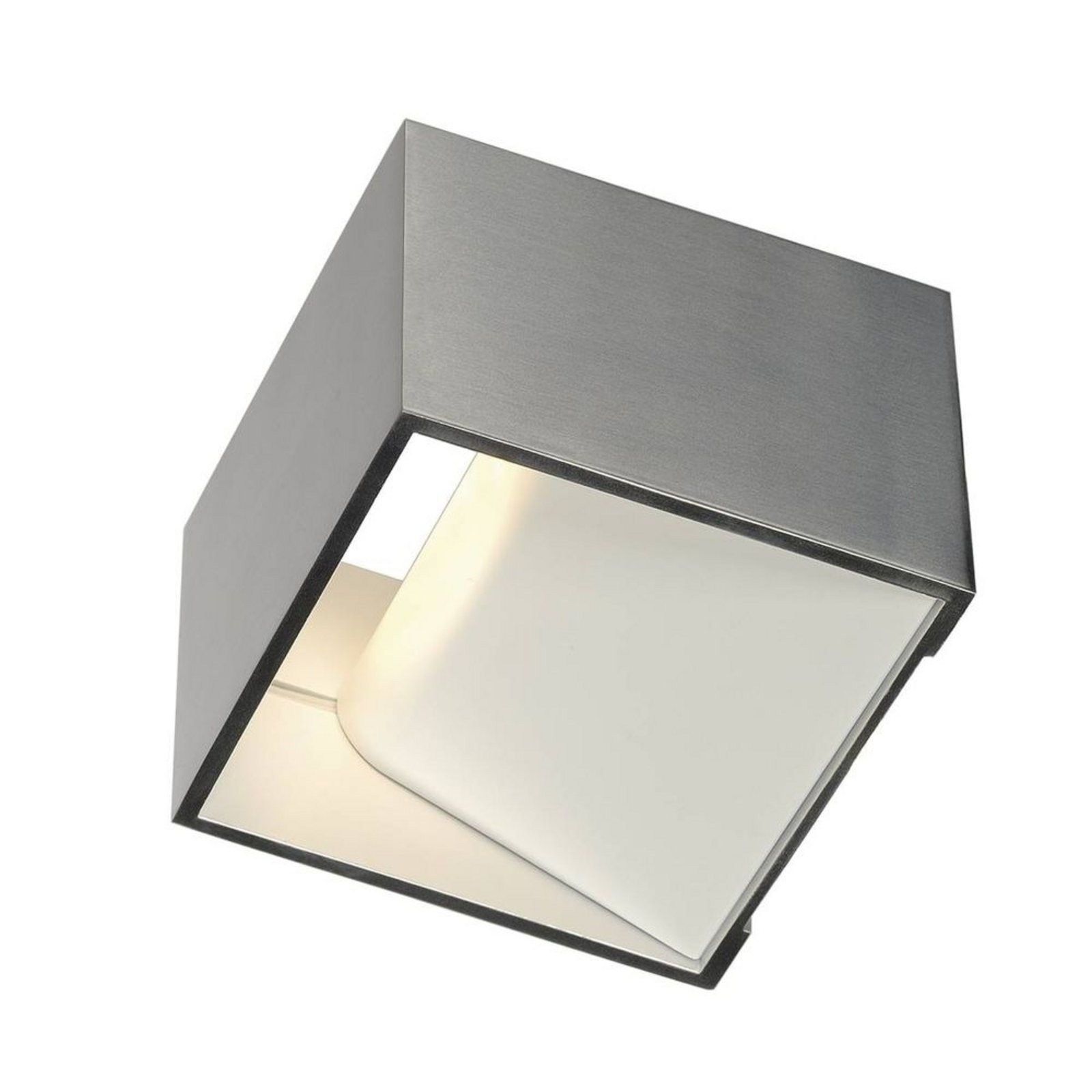 Logs In Square Wall Lamp incl. LED driver Alminium/White - SLV