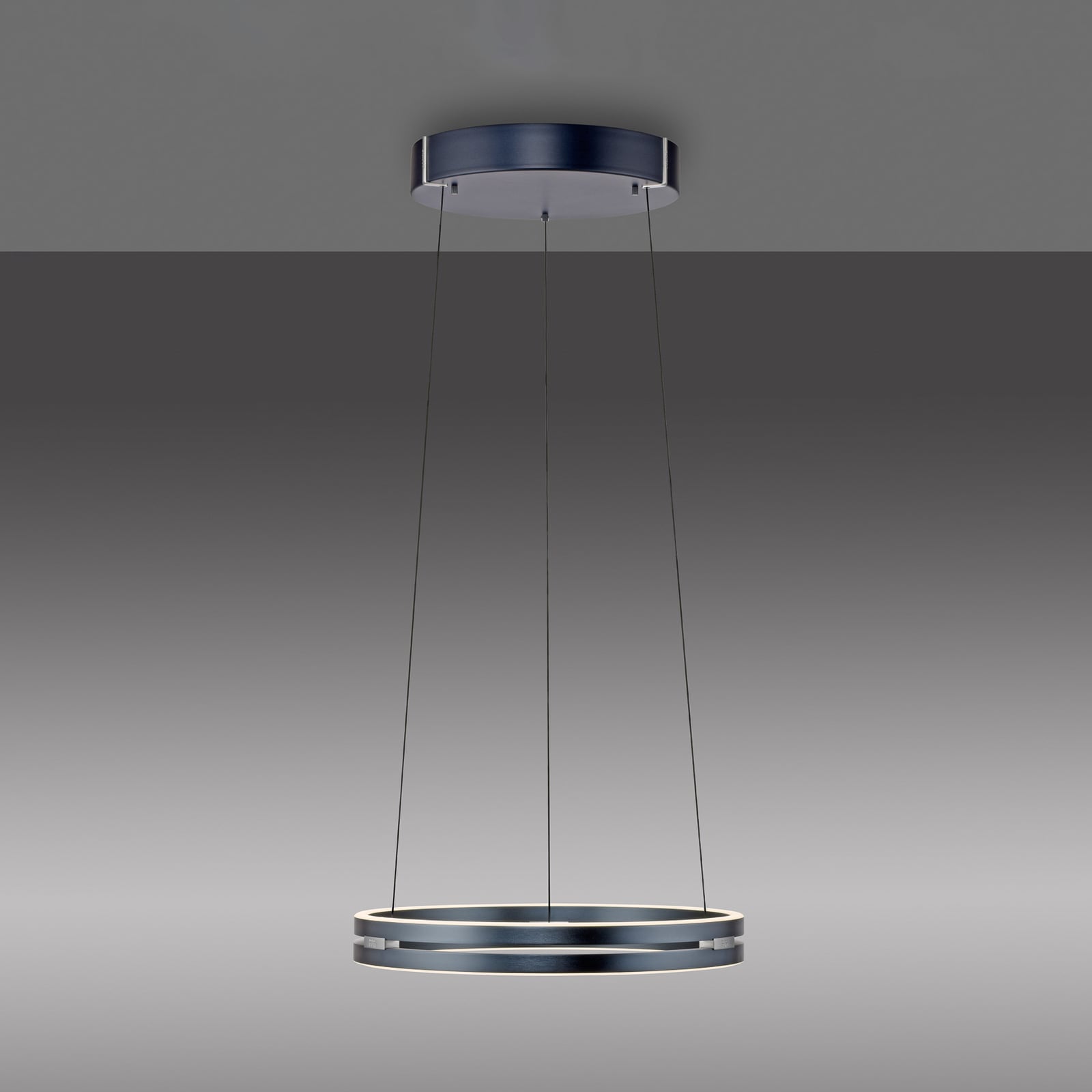 E-Loop LED-Hängelampe, mystic grey, Ø 50 cm, Alu, CCT - PURE E-Loop LED-Hängelampe, mystic grey, Ø 50 cm, Alu, CCT - PURE