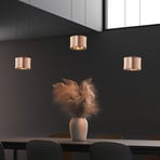 Candeeiro de suspensão LED BANKAMP Impulse 3 luzes em ouro rosa