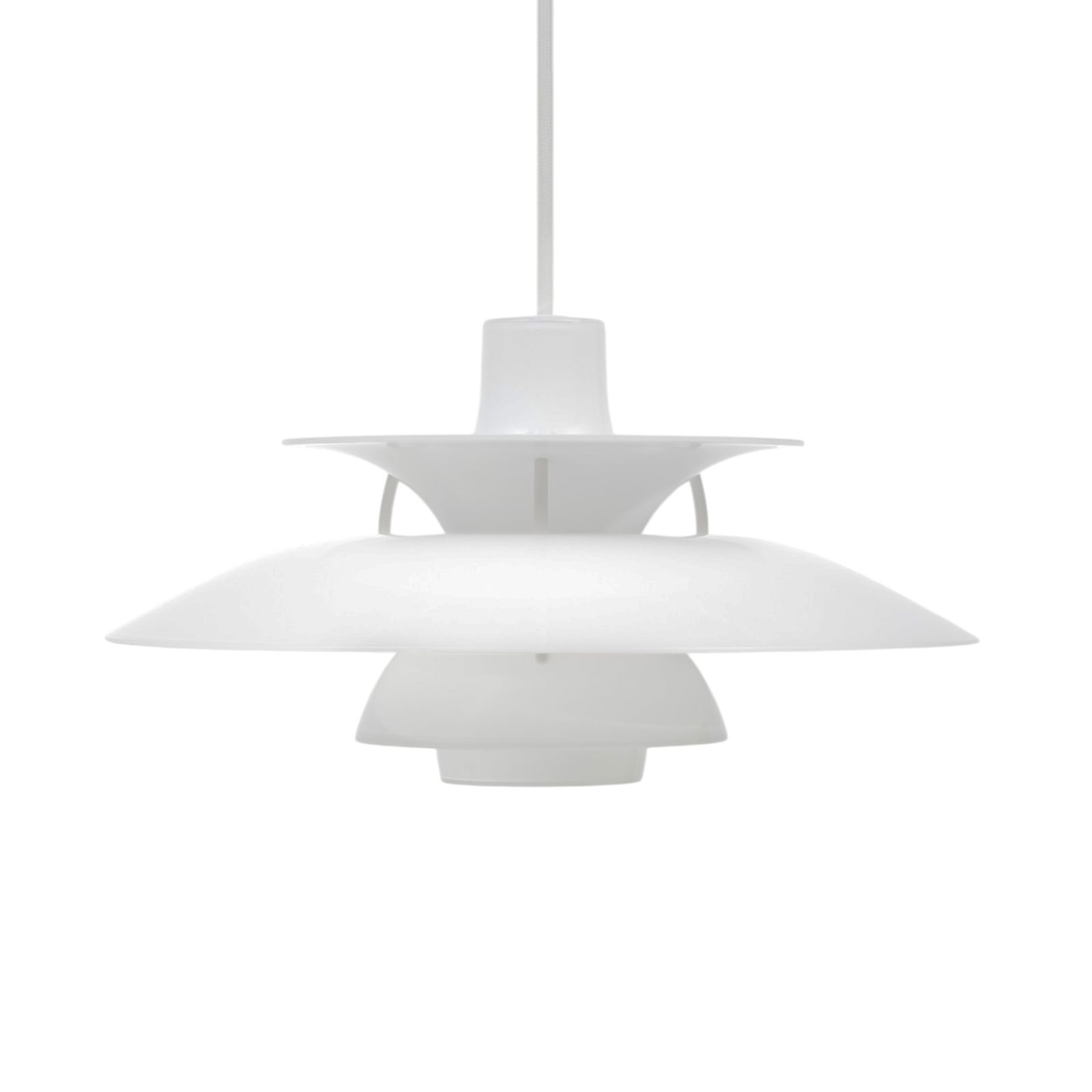 Lampă suspendată Louis Poulsen PH 5 320, alb opal, E14