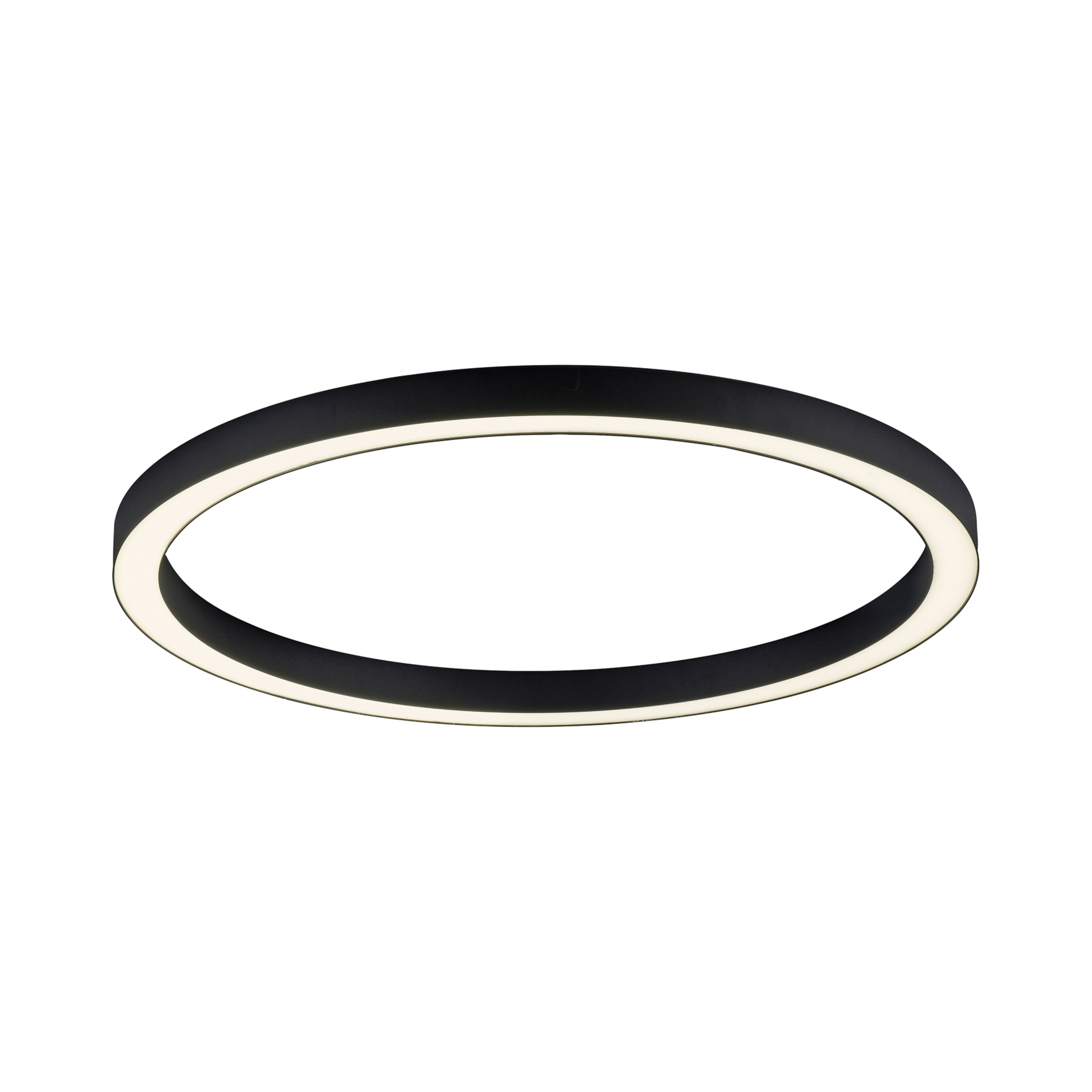 PURE LED-Deckenlampe Lines, Ø 70 cm, anthrazit, CCT, Remote