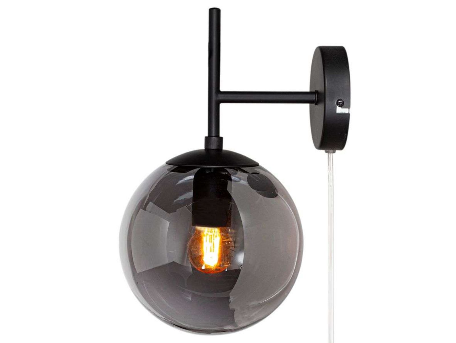 Boyle Wall Lamp Smoke Grey - By Rydéns