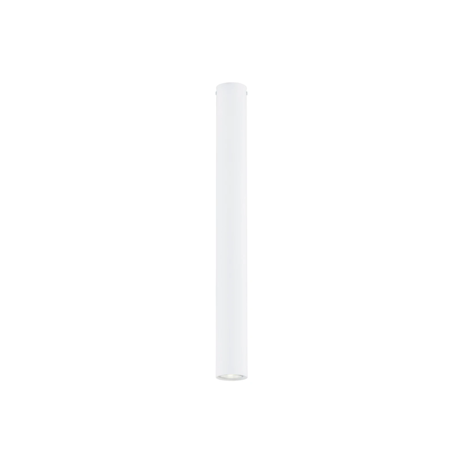 Spot pour plafond Tecno 1XL, acier, GU10, hauteur 60 cm, blanc
