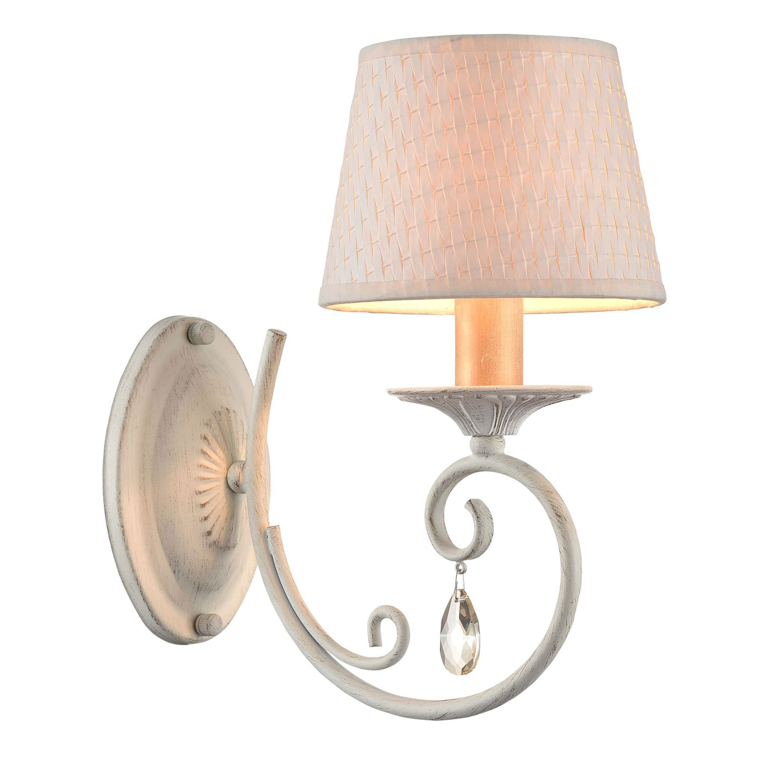 Maytoni Enna wall light with playful details, for Living / Dining Room, metal, plastic, E14, 40 W, energy efficiency: A++, W: 15 cm, H: 29 cm