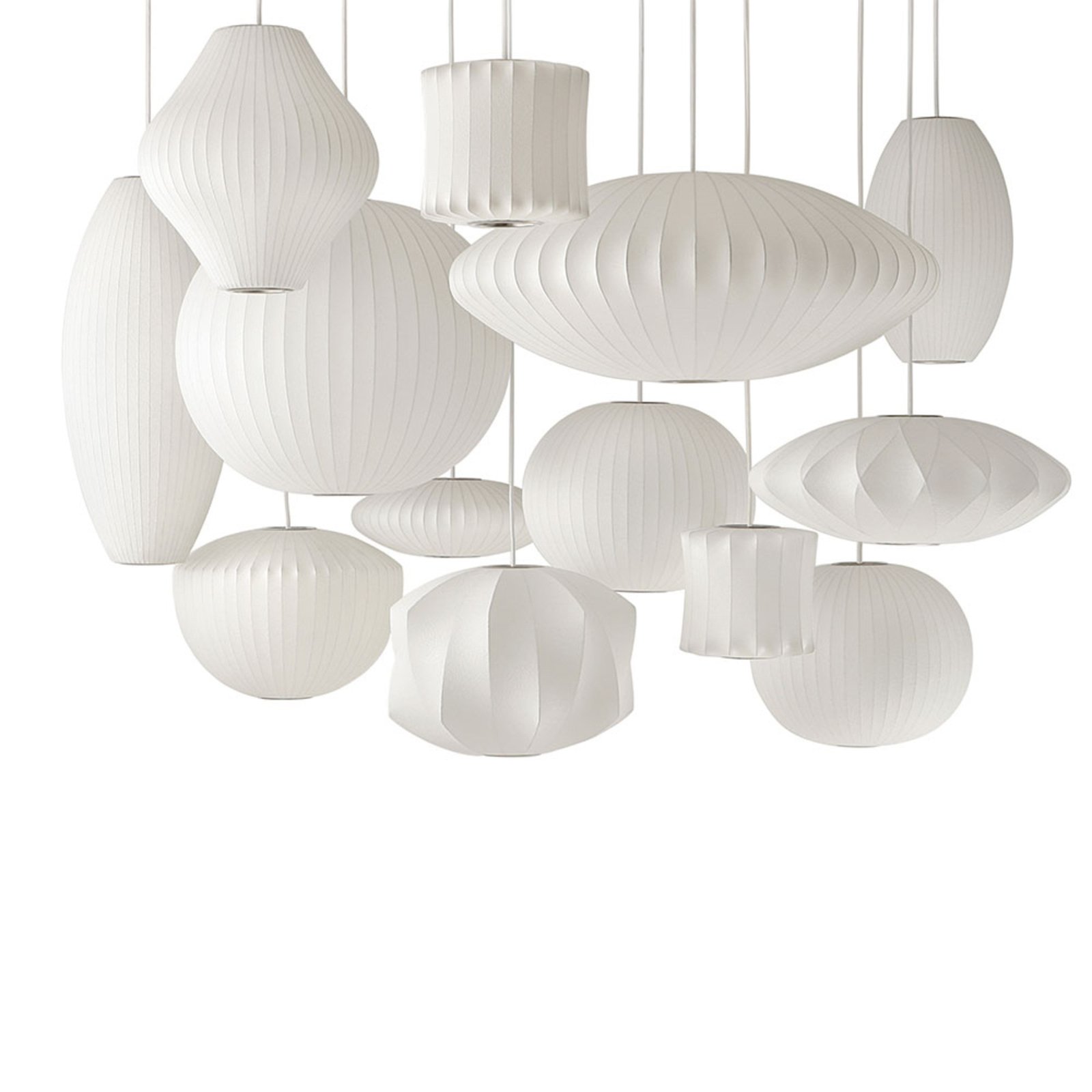 Nelson Pear Bubble Piekaramā Lampa M Off-White - Herman Miller