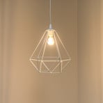 Lampada a sospensione Basket, bianco, 1 luce