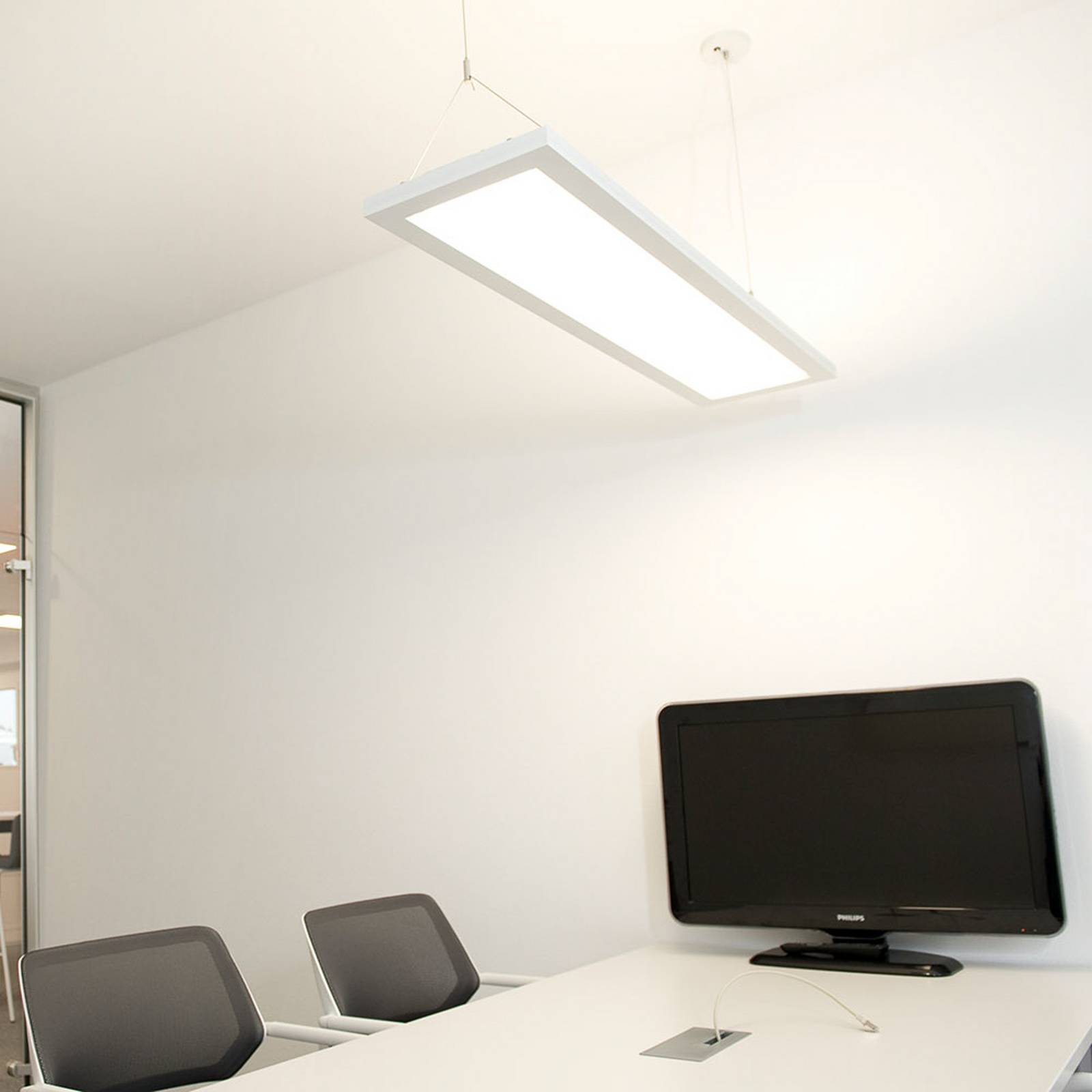  Dotlux Dotlux Led-hängeleuchte Office Weiß 120 X 30 Cm Cct 54 W Dim 