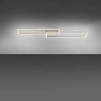 LED plafondlamp Iven, Dime, staal, 92,4x22cm