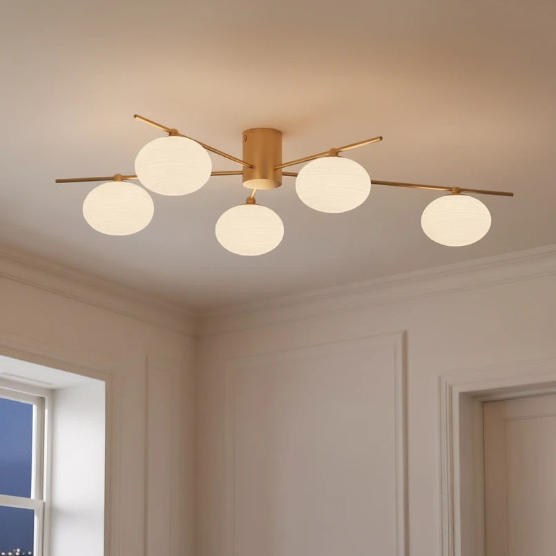 Lindby - Valisa 5 Plafond Guld