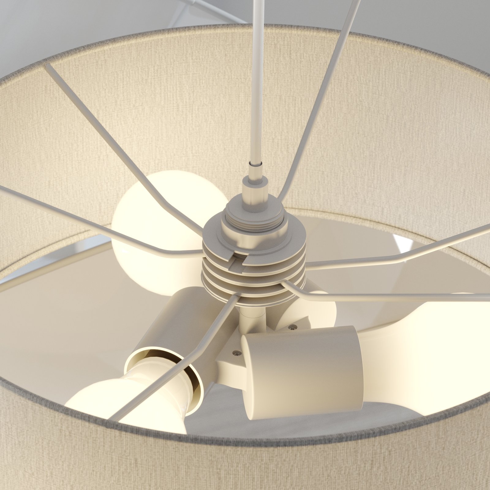 Simaria Pendelleuchte Brown/White/Grey - Lindby