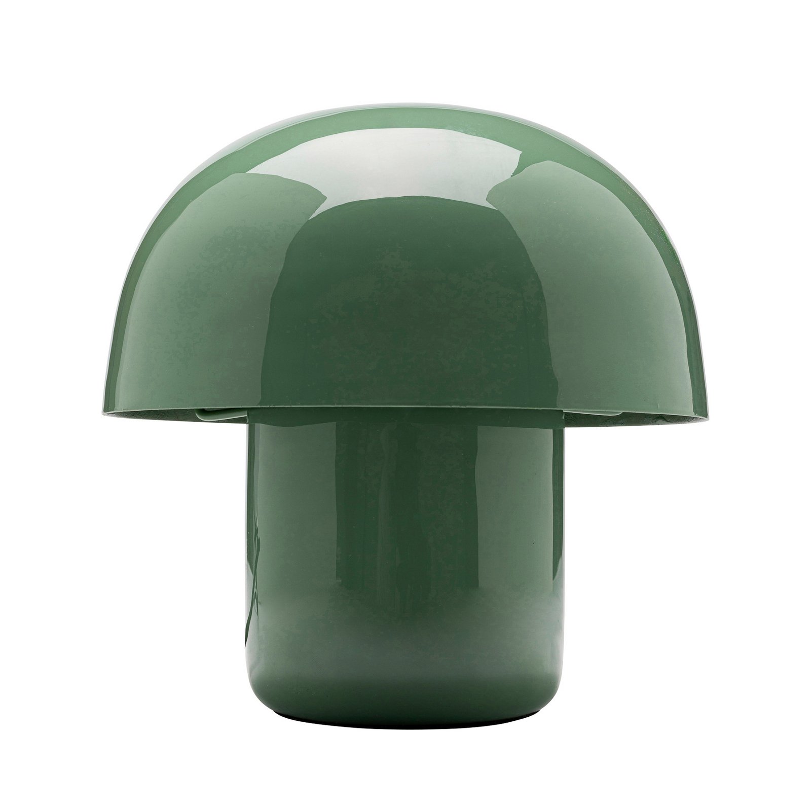 Kare galda lampa Mushroom, salvijas zaļā krāsā, metāls, 20 cm, E14