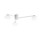 Ideal Lux Hermes stropna svjetiljka, bijela, 90 cm, 3 žarulje, staklo