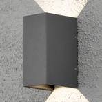 Cremona 8 cm antracite, candeeiro de parede exterior LED