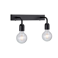 Regal 2 Wall Lamp Matt Black - Belid