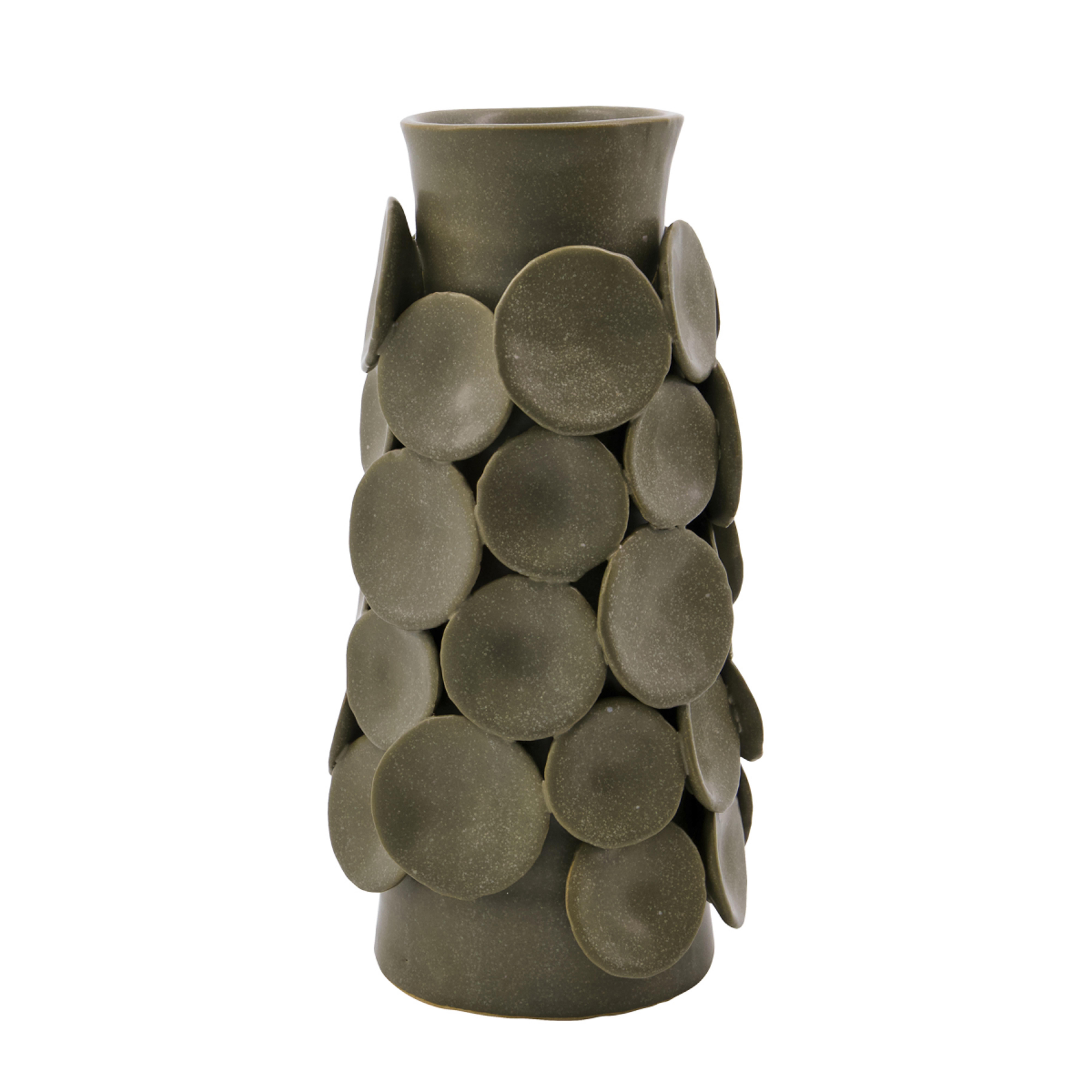 Dot Vase khaki stone height 26 cm - House Doctor