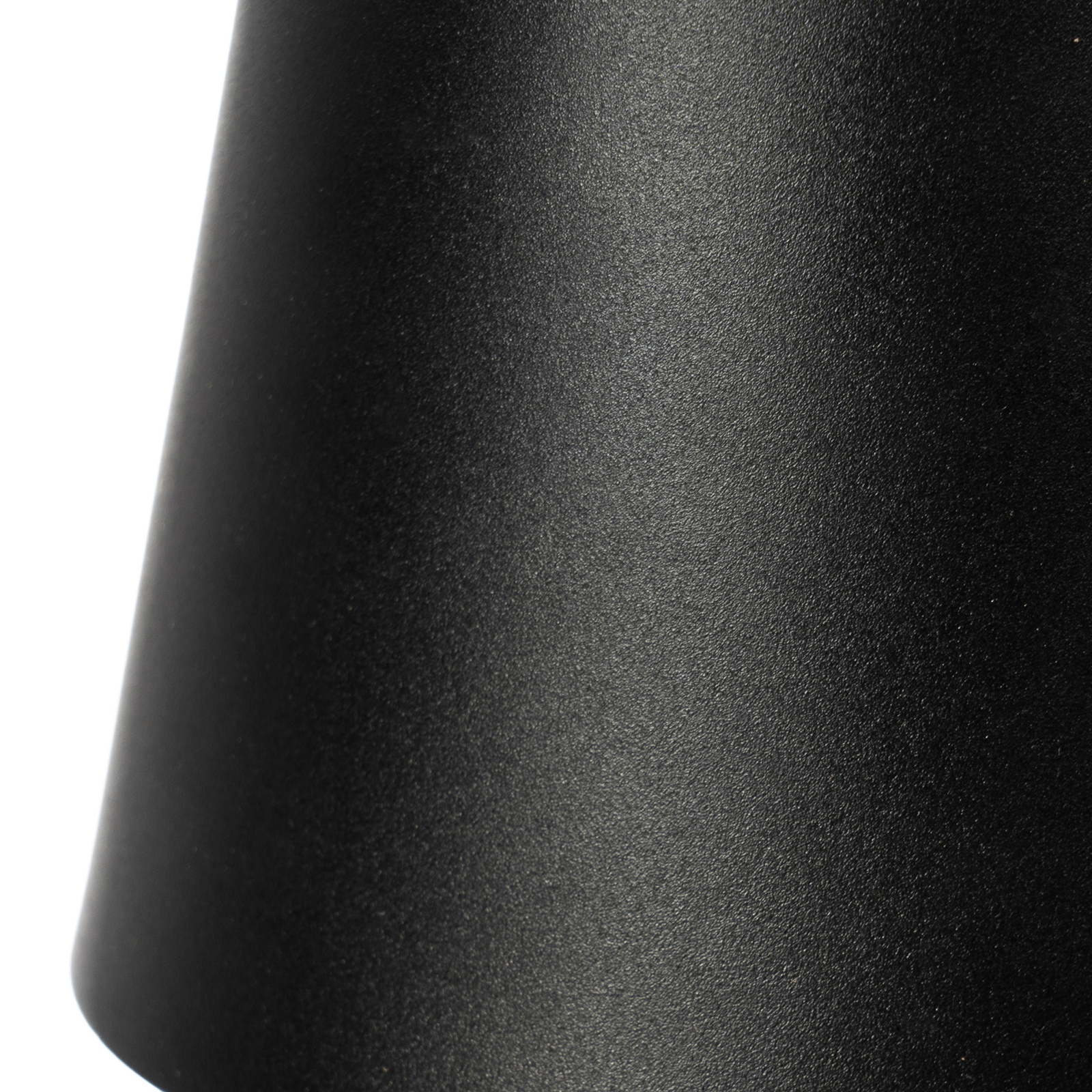 Lindby LED genopladelig bordlampe Janea CUBE, sort, metal