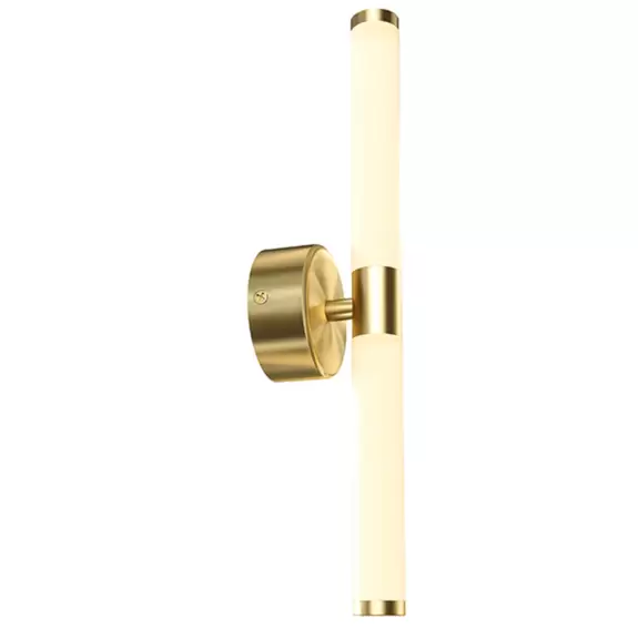 Lampenwelt Maytoni LED-Wandleuchte Axis, goldfarben, Höhe 35,6 cm