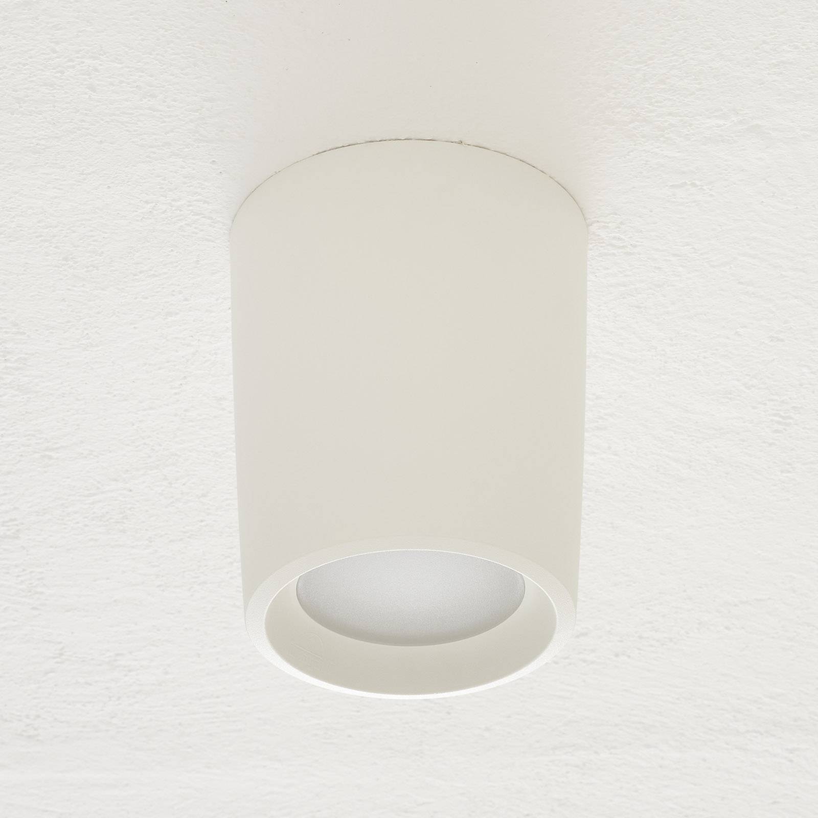 Downlight saillie Livia Ø18cm 3 000K blanc/givré