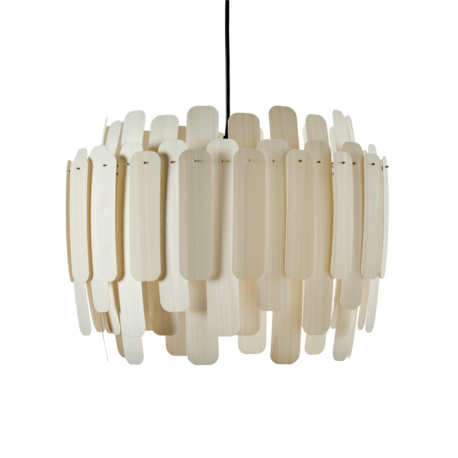 LZF Maruja houten hanglamp, ivoor