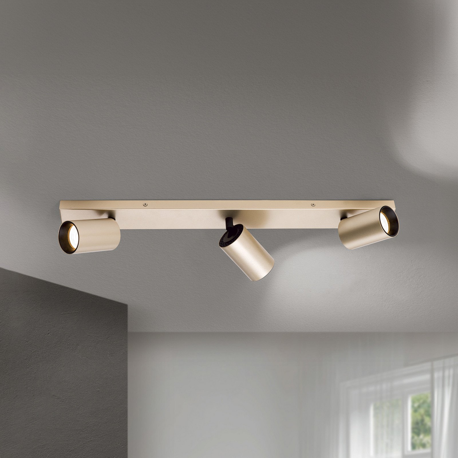 ORION Spotlight Sean 3 lumini auriu metal montat pivotant - Camera de zi / sufragerie - modern - aur mat