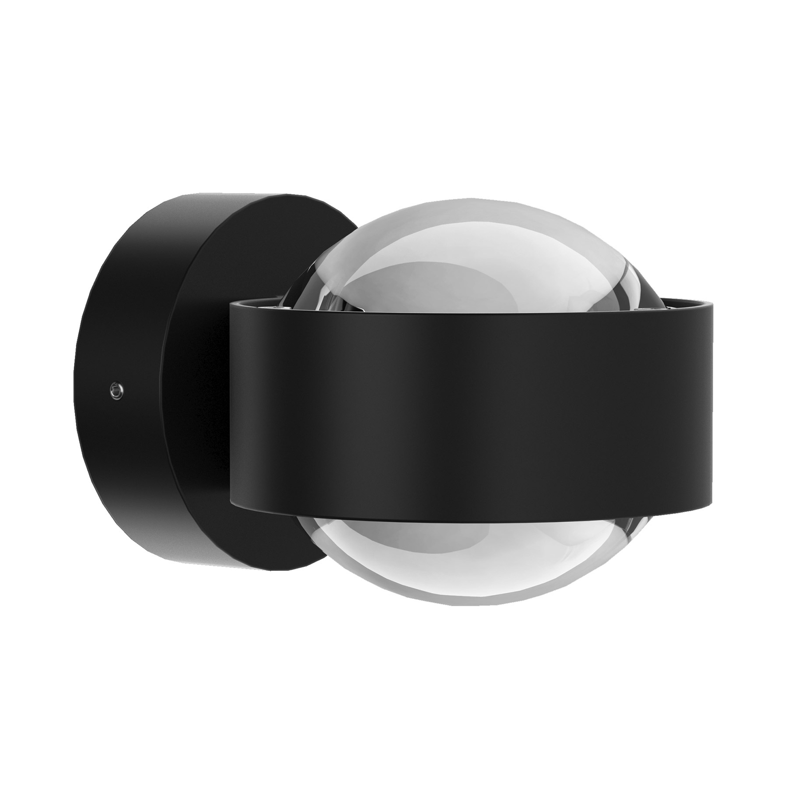 Puk Mini Wall, G9, klara linser, matt svart