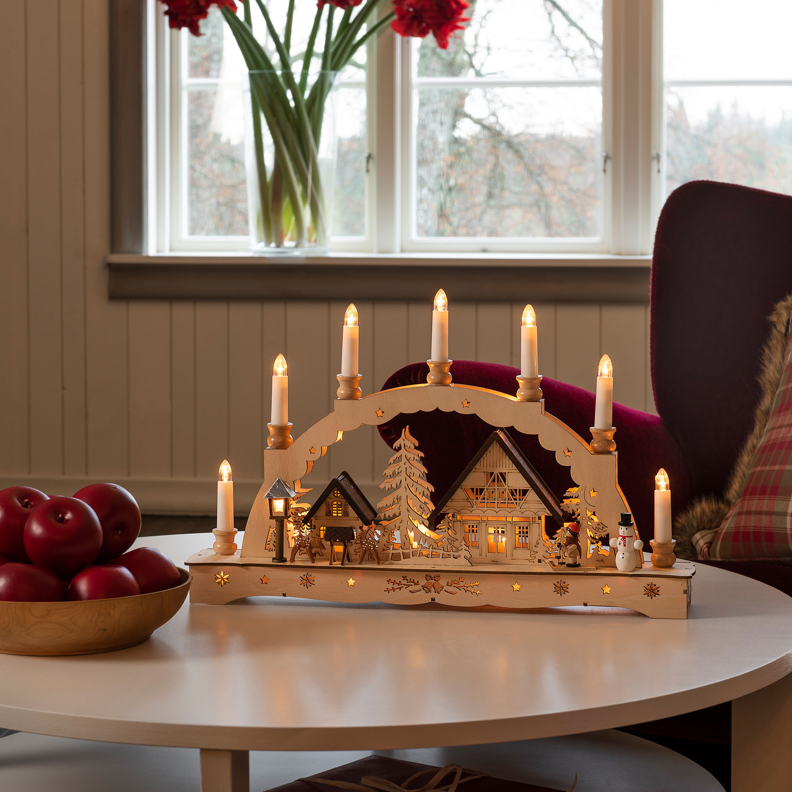 Candles LED candle arch, transformer or battery Lights.co.uk