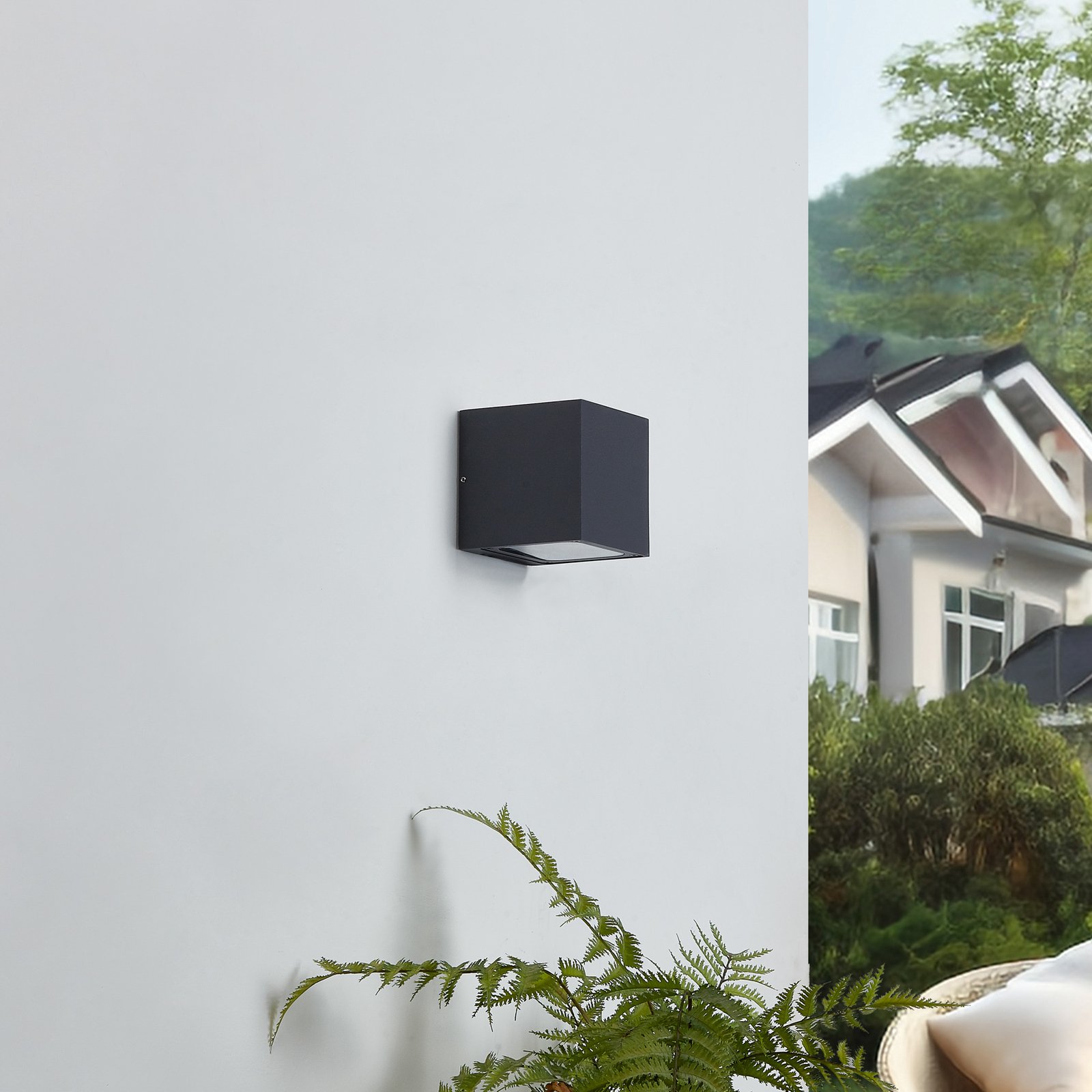 Merjem Big Up/Down Außenwandleuchte IP54 Dak Grey - Lucande