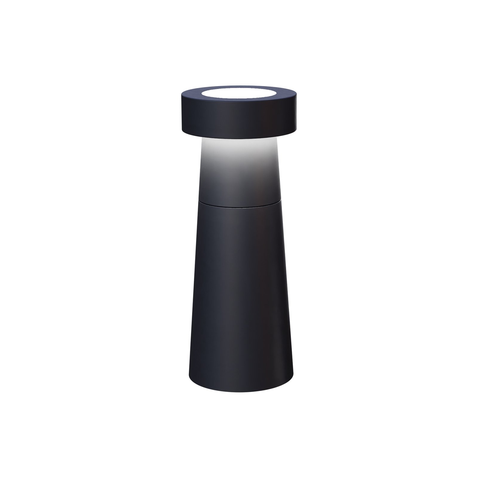 Lucande LED salt and pepper mill Pimenta, grey, 2x19.5 cm