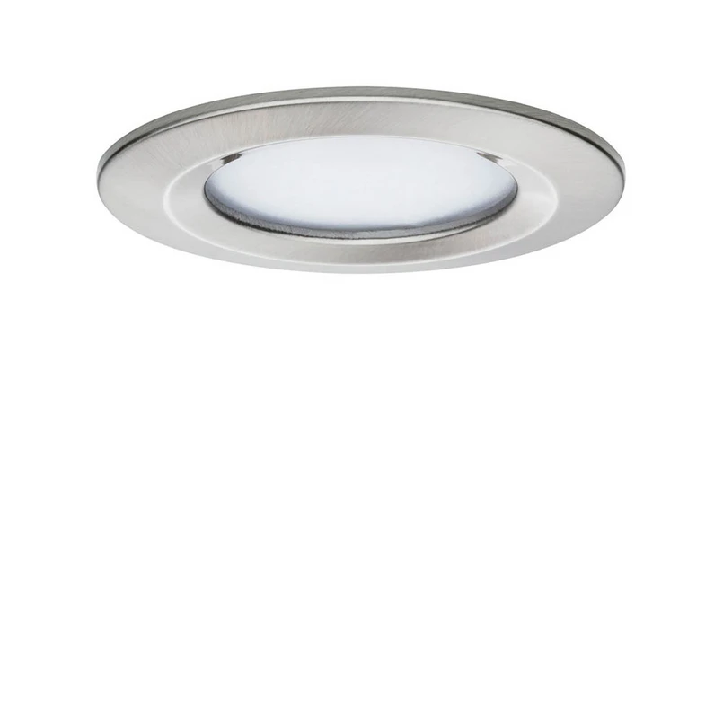 Paulmann – Nova Coin Recessed Deckenleuchte 3pcs. Ø78 RGBW IP44 Brushed Iron