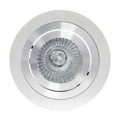 Luce da incasso Básico, rotonda, nichel satinato