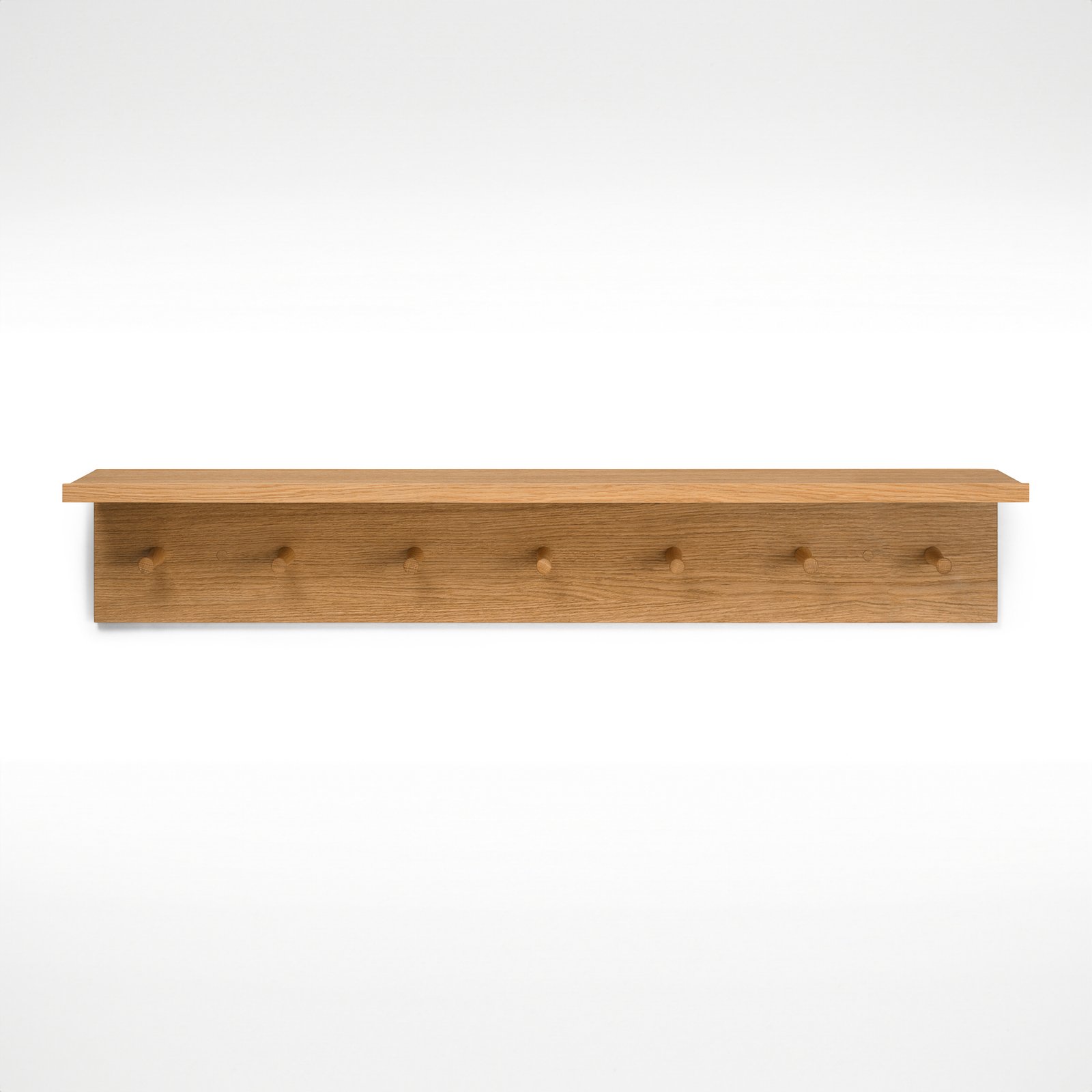 ferm LIVING Ablageregal Place Rack, 105 cm lang, Haken, Holz