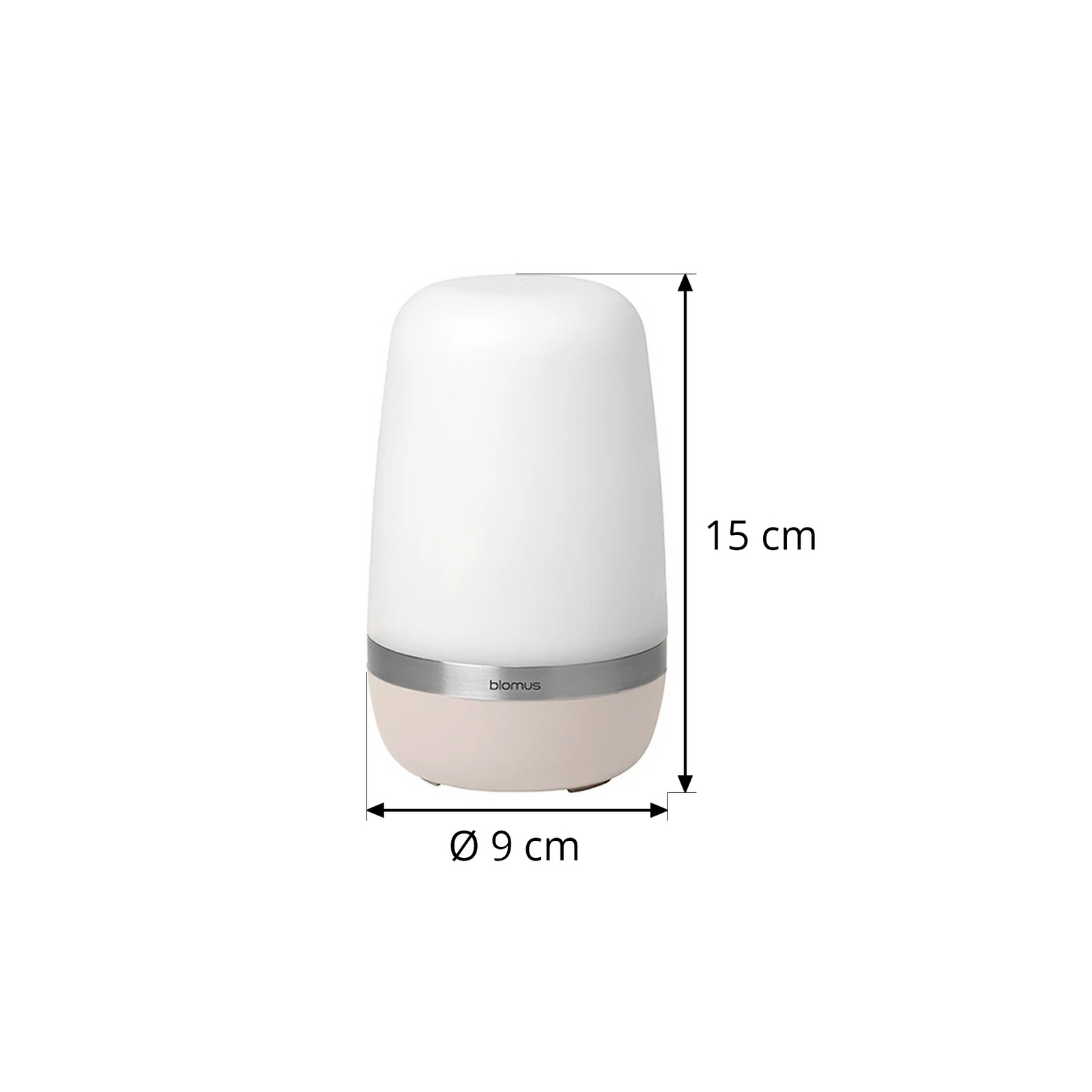 Spirit bærbar LED-lampe med batteri M Moonbeam, hvit – Blomus
