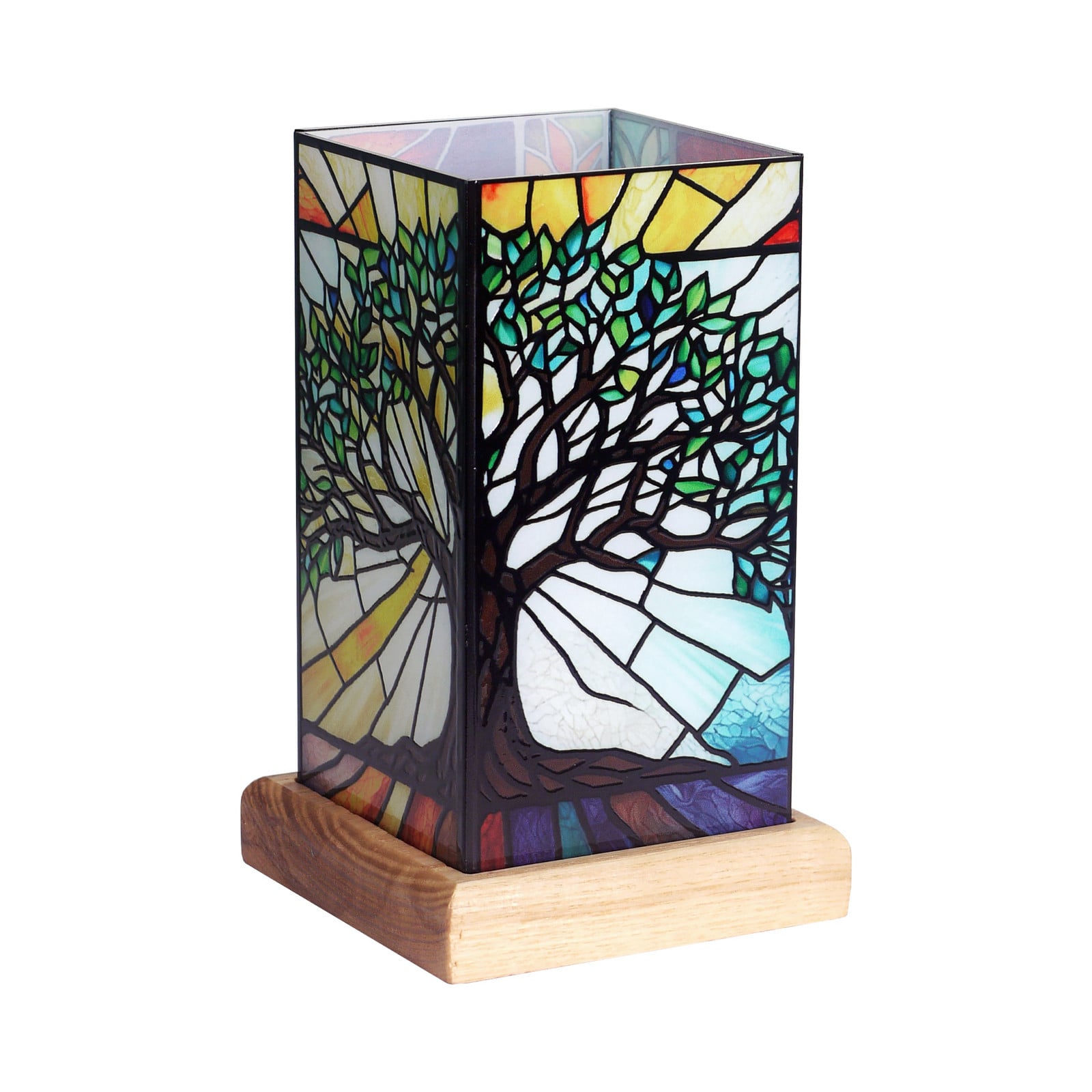 Wagner Life LED stolna lampa Art Light Tree of Life, akrilna, šarena - Dnevni boravak/blagovaonica - šareno, svijetlo drvo - Plastika