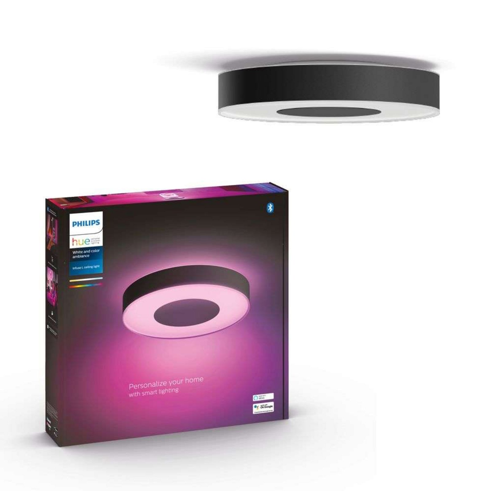 Infuse L Hue Stropné Lampa White&Color Amb. Black - Philips Hue