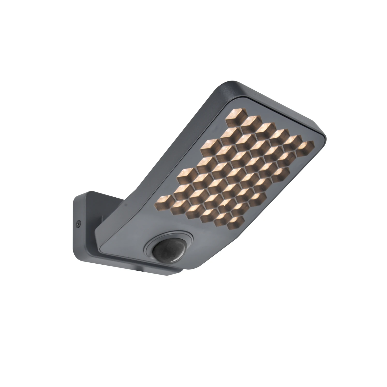 ATLANTIS LED kültéri falilámpa, sötét szürke, 22 cm, IP54