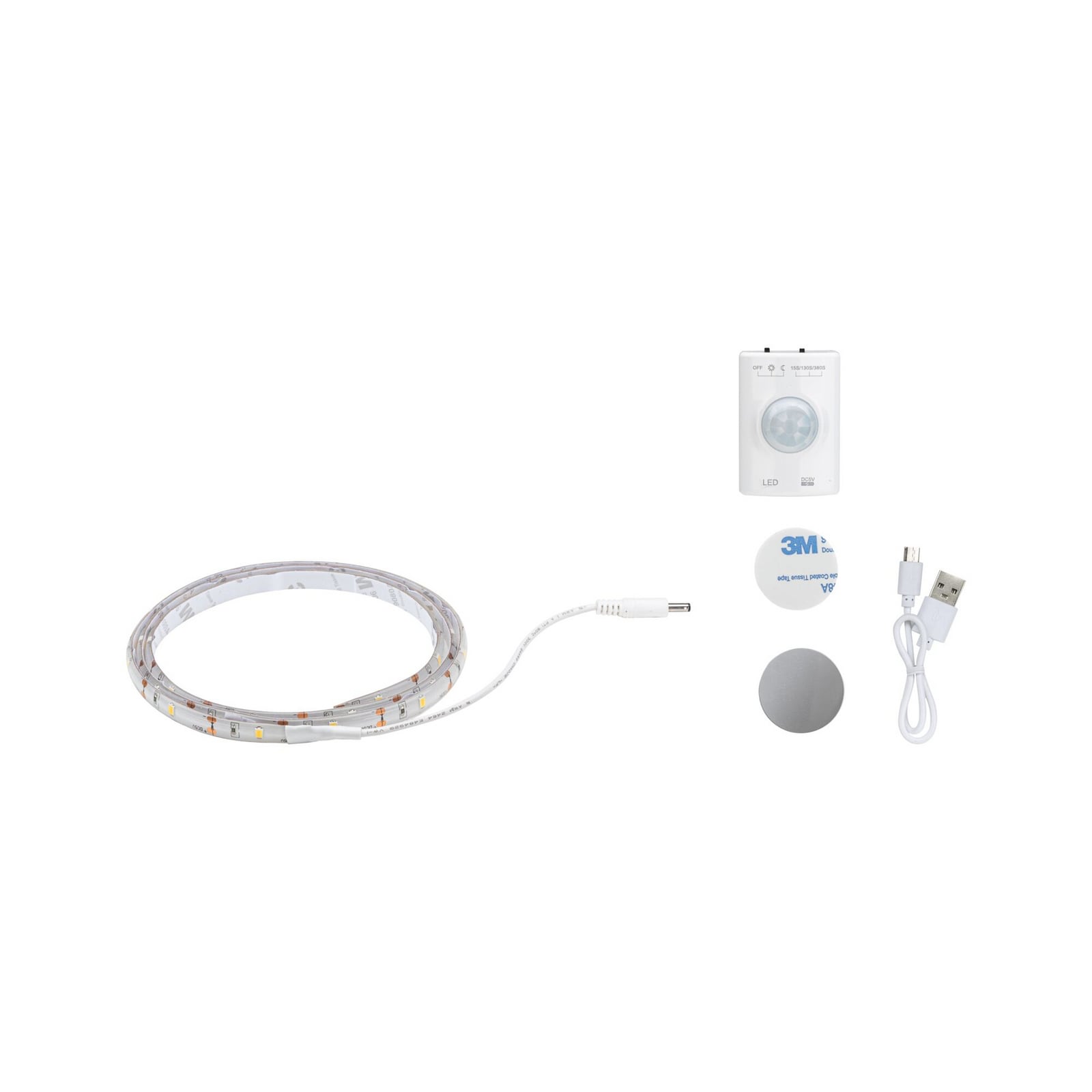 Ruban LED Paulmann Mobil 1 m, batterie, capteur, 1,4 W, 3 000 K