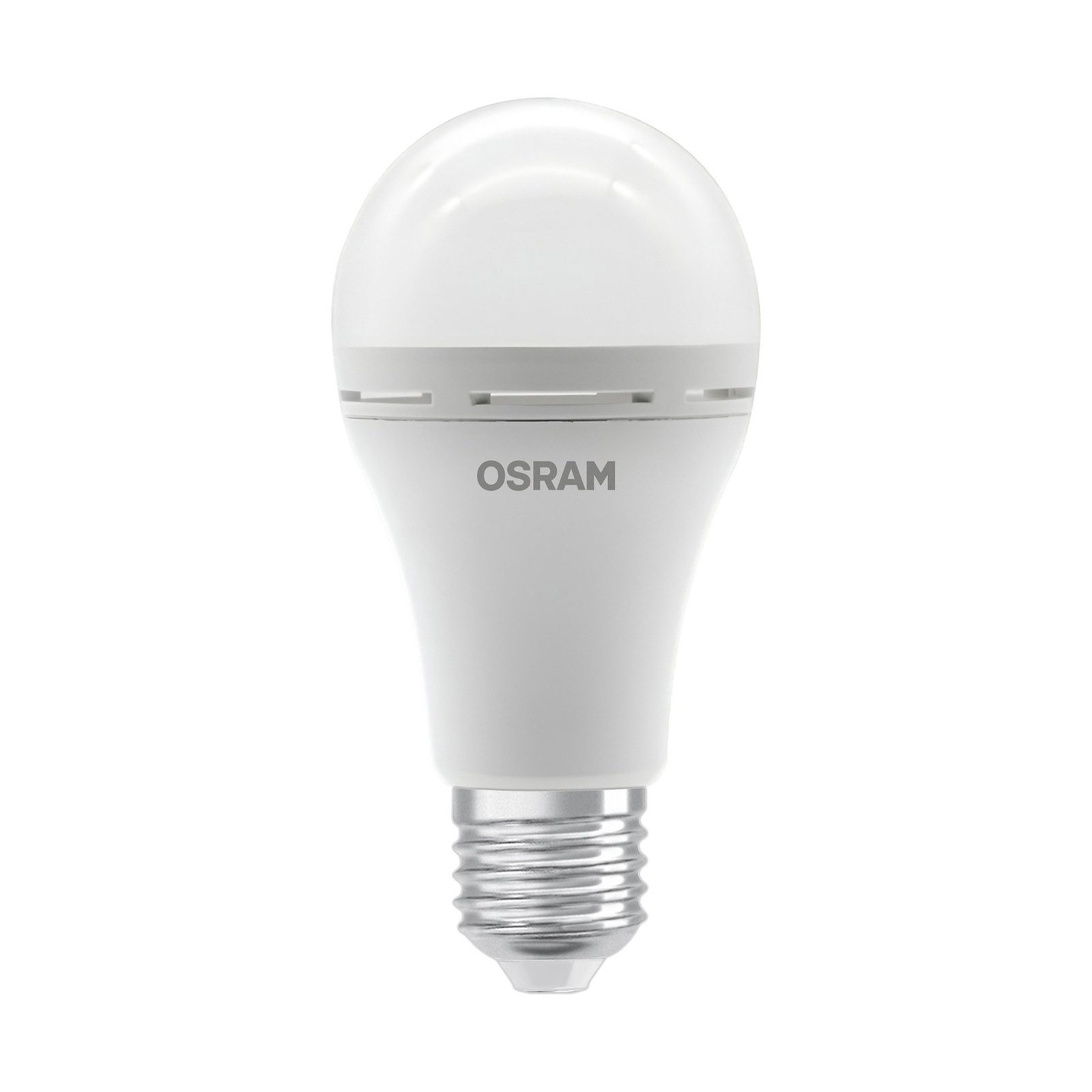 Lâmpada LED OSRAM E27 8W mate 2700K luz de emergência recarregável a pilhas