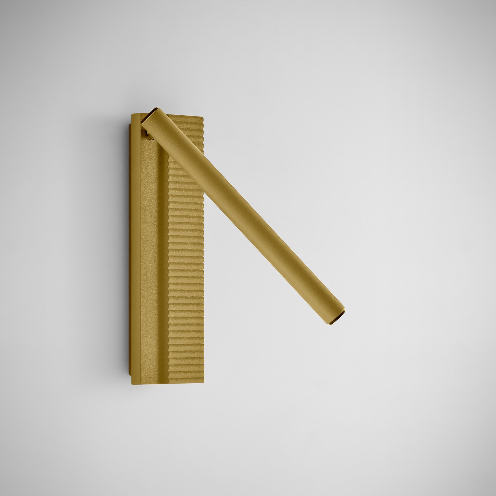 Bover LED-vägglampa Arid A/02 sandgul, aluminium, 2 700 K