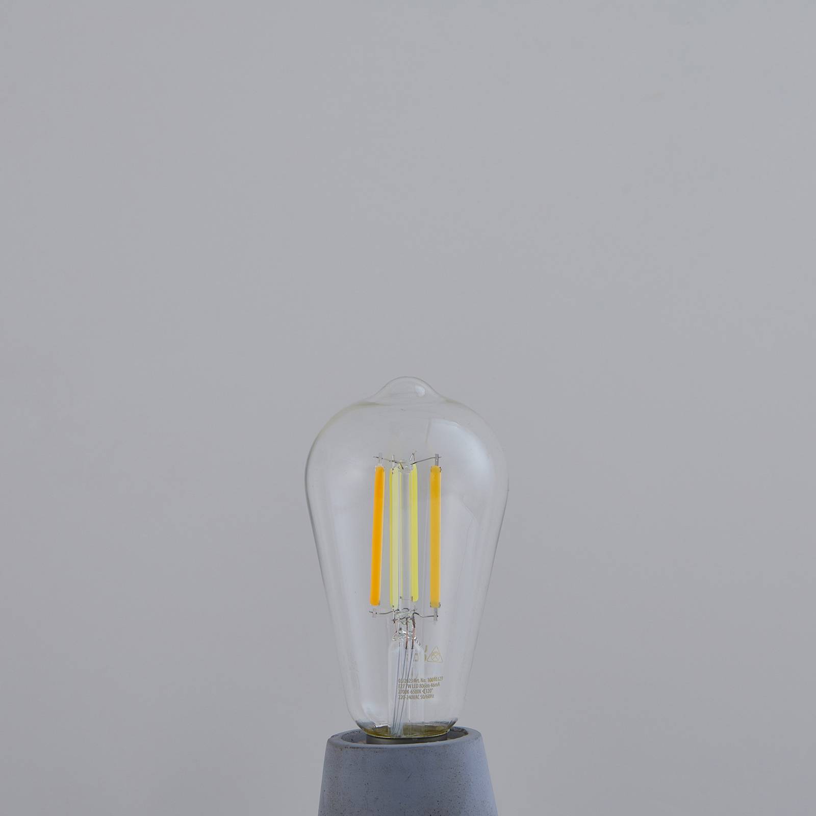 LUUMR Smart LED E27 ST64 7W przezroczysty ZigBee Hue Tuya