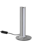 Stolová LED lampa IDEAL LUX Dorica, sivá, výška 25 cm