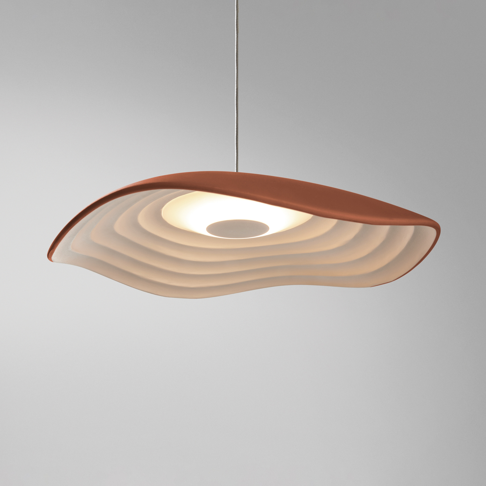 Bover LED-Hängeleuchte Valentina S24, Ø 24 cm, Aluminium