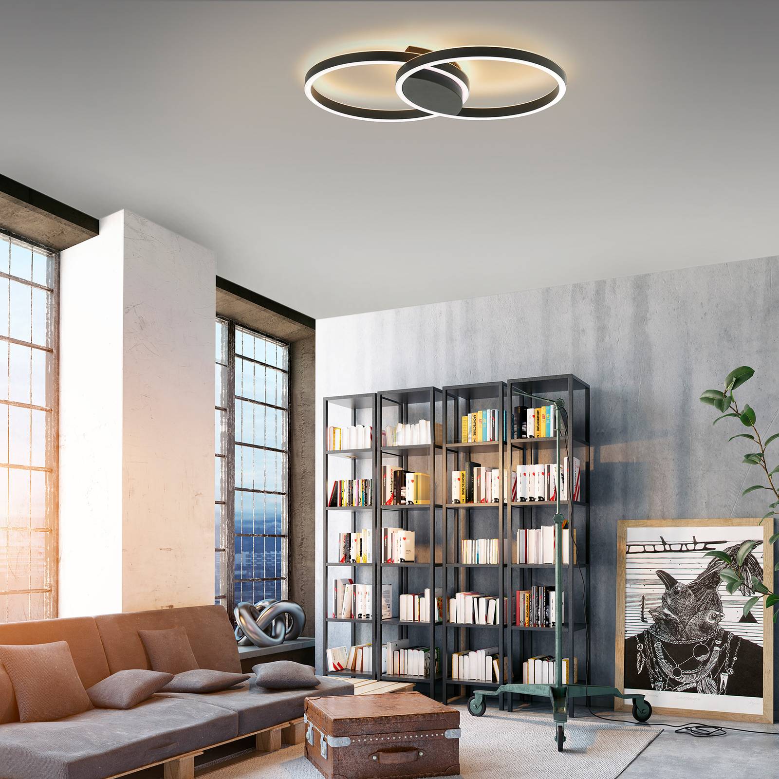 Q-Smart-Home Paul Neuhaus Q-MARKO LED stropní světlo, 2x kulaté