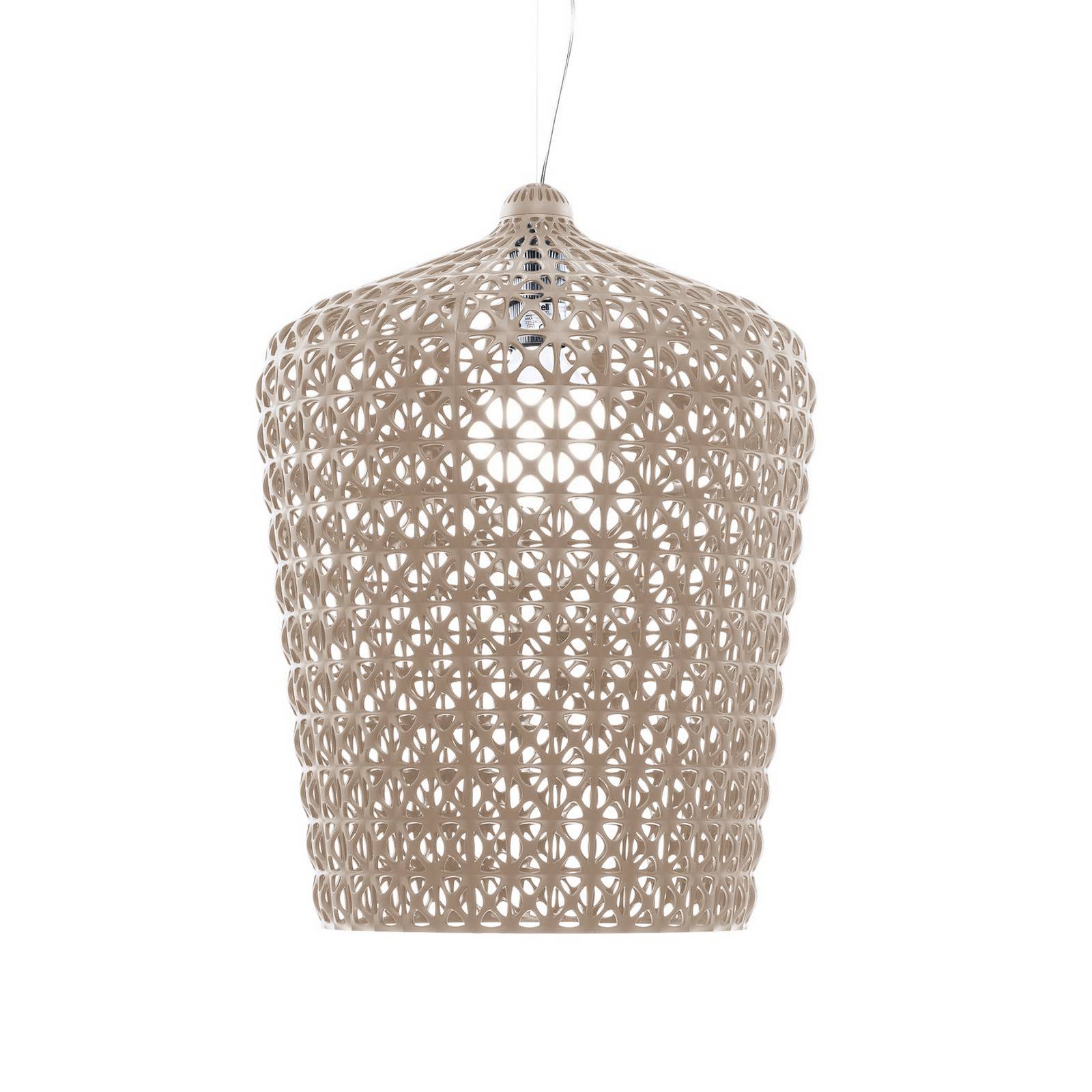 Kartell Hängeleuchte Kabuki, taubengrau, Ø 50 cm