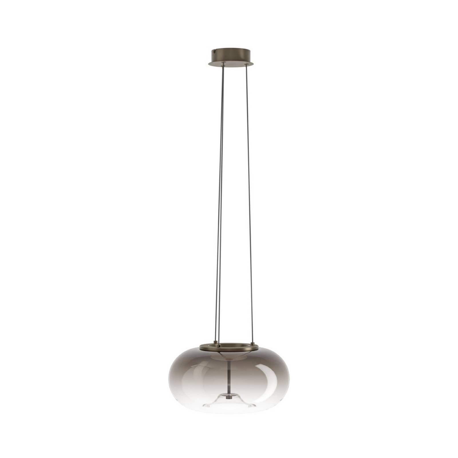 EGLO LED-Hängeleuchte OPTICA 1, bronze/braun, Ø 38 cm, CCT